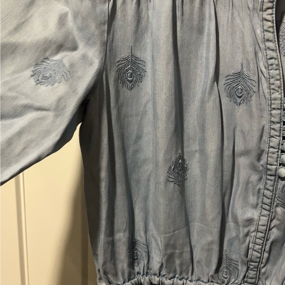 NWT ANTHROPOLOGIE Holding Horses Chambray Dress XL - Picture 5 of 7